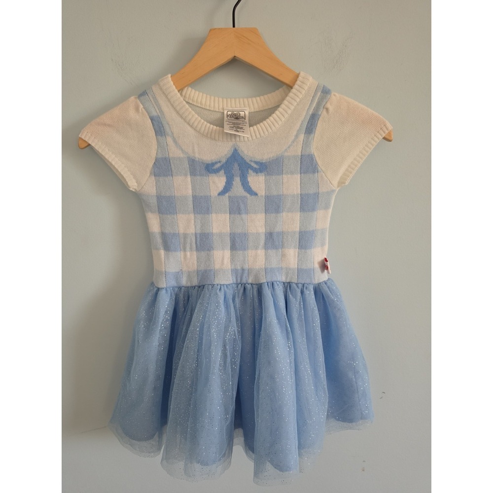 Wizard of Oz Toddler Girl Dorothy Cosplay Sweater Dress 4T - Picture 2 of 5